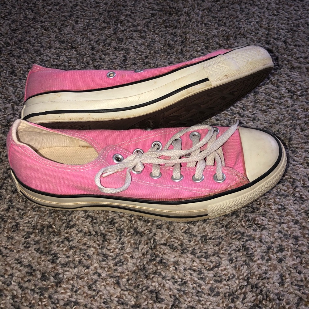 Pink Converse shoes